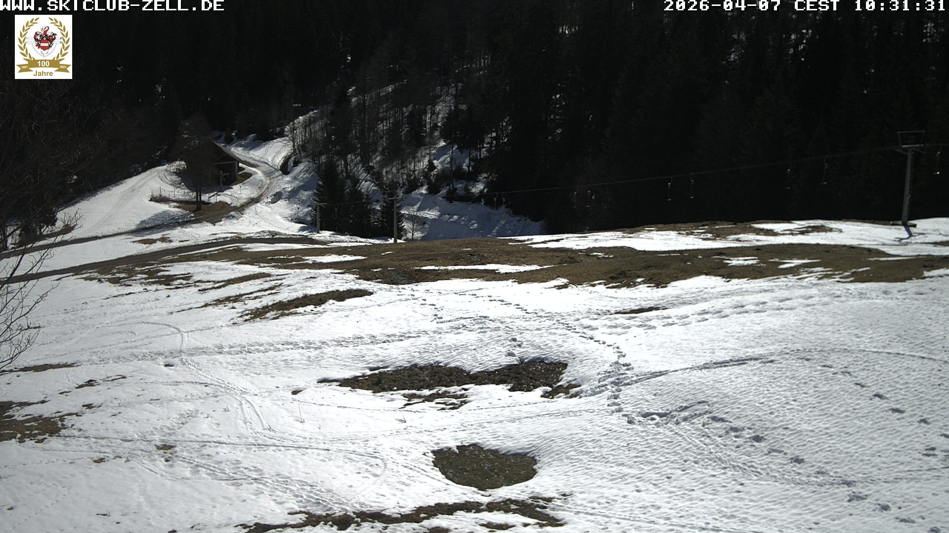 Archiv Foto Webcam St Blasien Menzenschwand Zeller Skihütte