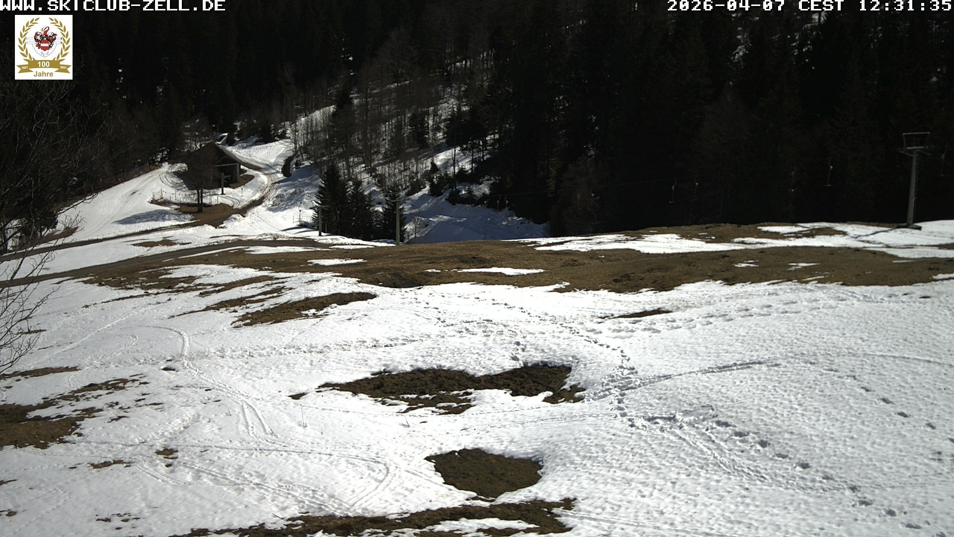 Archiv Foto Webcam St Blasien Menzenschwand Zeller Skihütte
