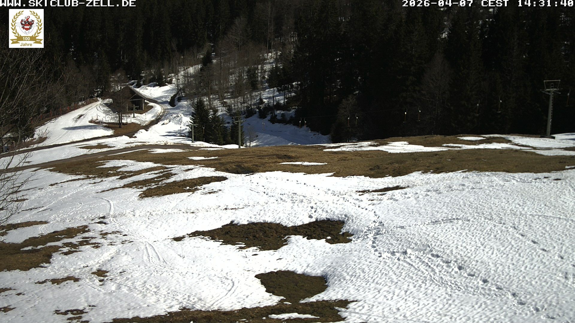 Archiv Foto Webcam St Blasien Menzenschwand Zeller Skihütte