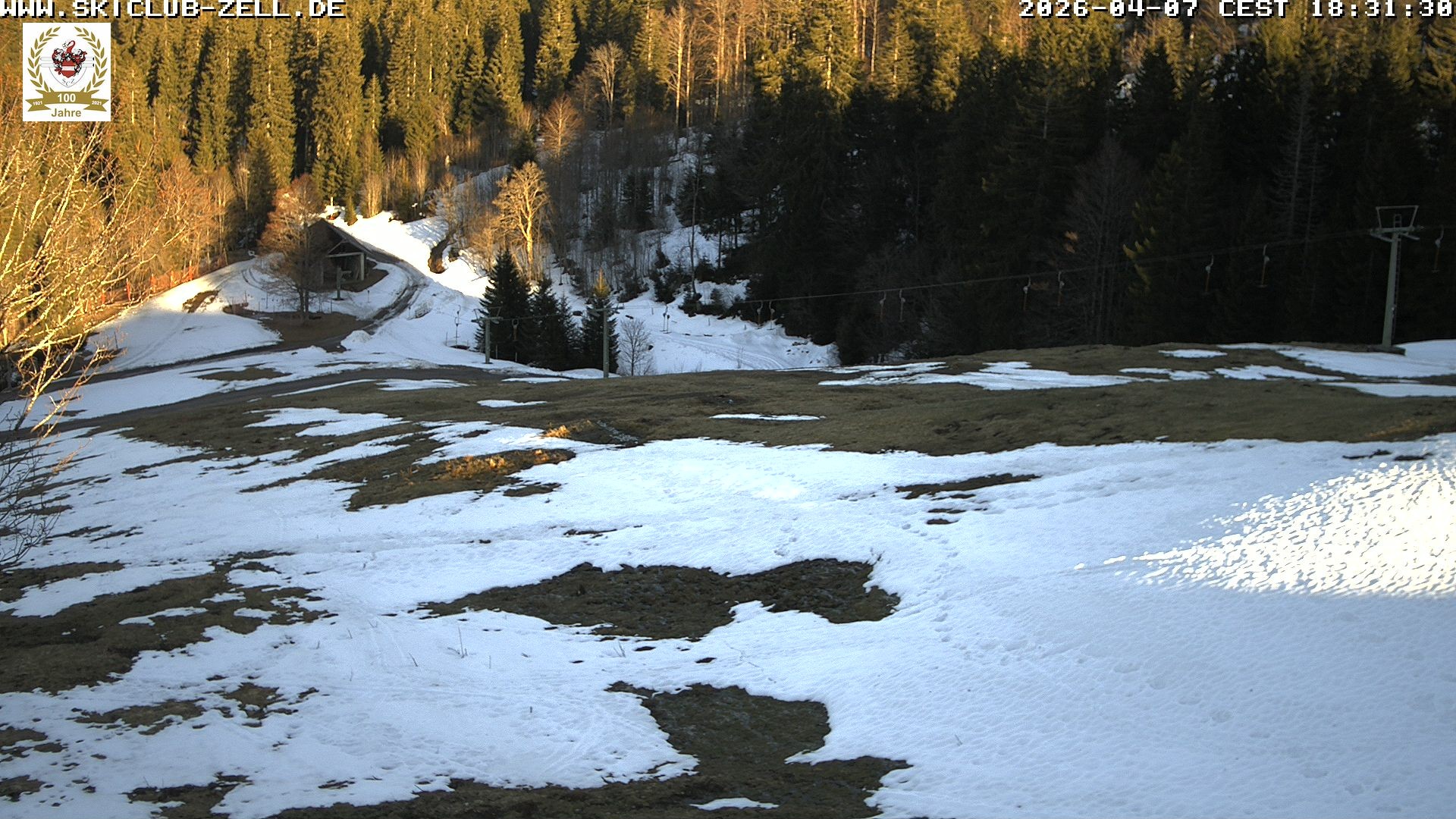 Archiv Foto Webcam St Blasien Menzenschwand Zeller Skihütte