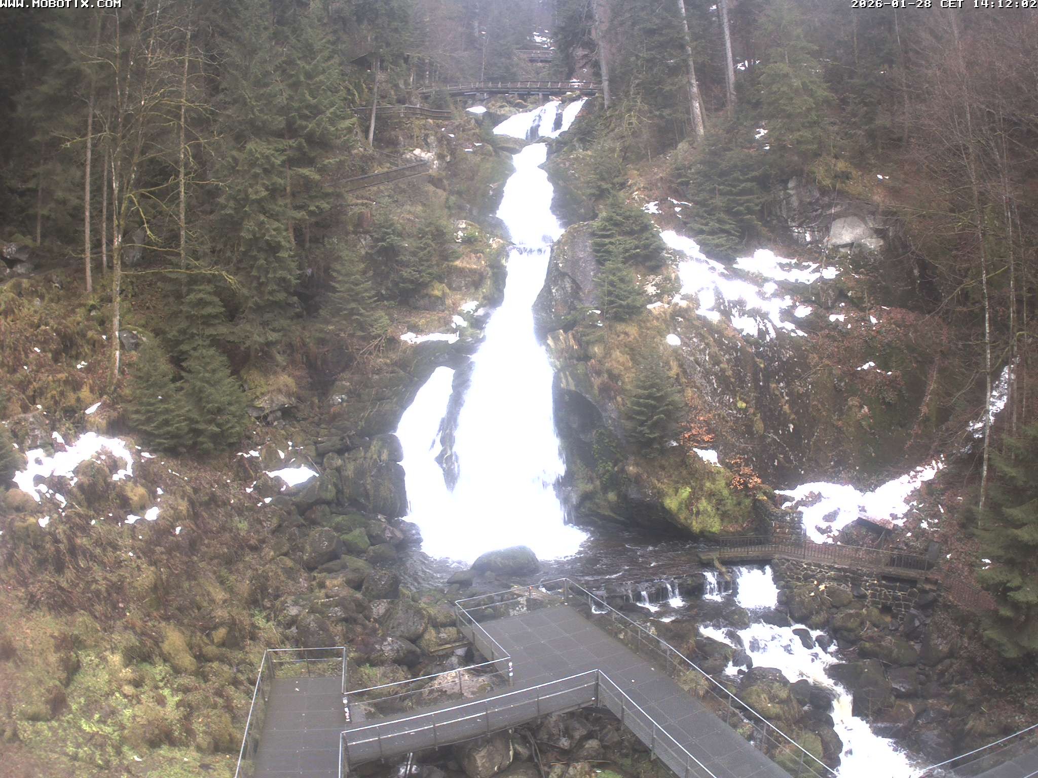 Archiv Foto Webcam Triberg Wasserfälle im Schwarzwald