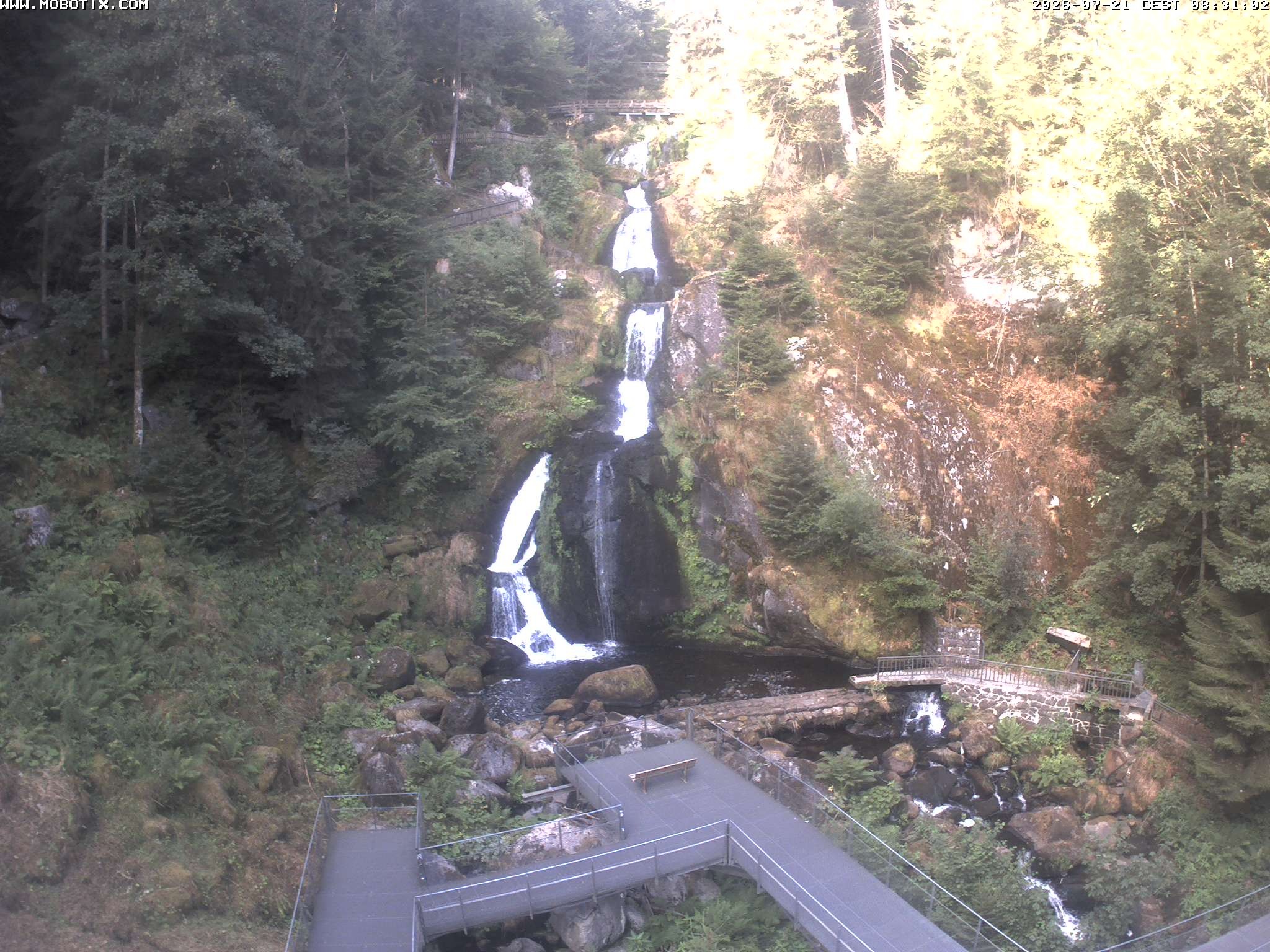 Archiv Foto Webcam Triberg Wasserfälle im Schwarzwald