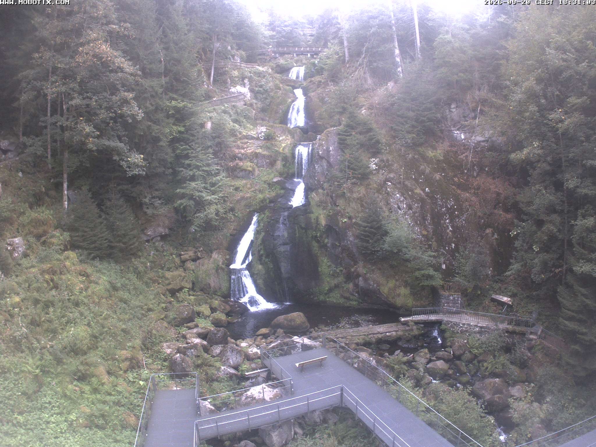 Archiv Foto Webcam Triberg Wasserfälle im Schwarzwald