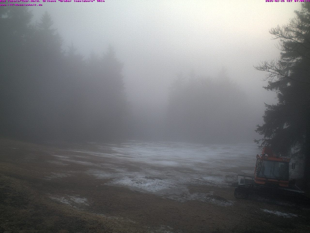 Archived image Webcam Großer Inselsberg, Thuringian Forest