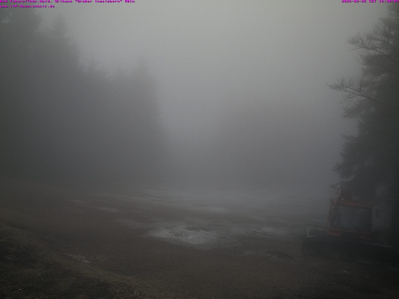 Archived image Webcam Großer Inselsberg, Thuringian Forest