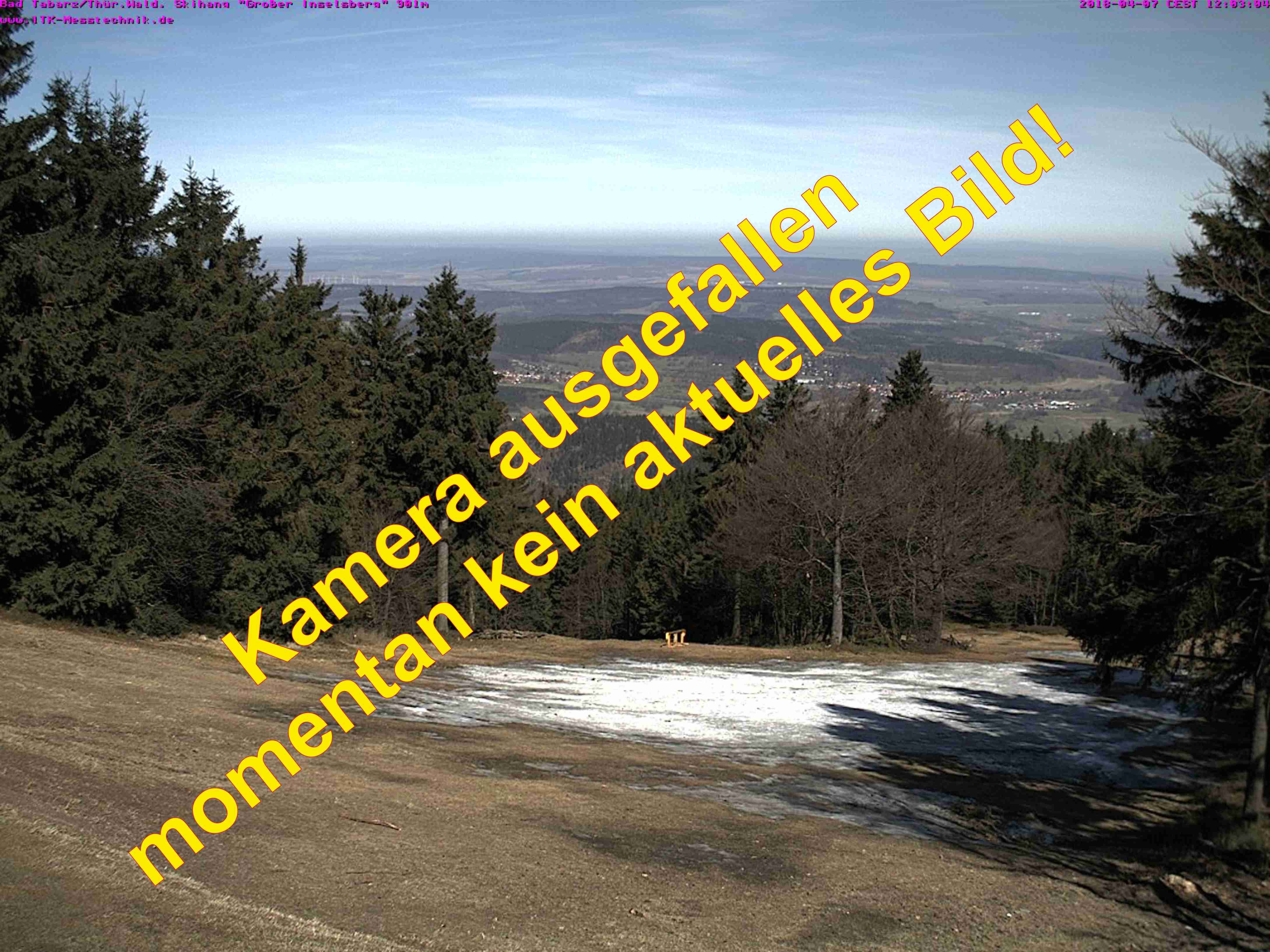Archived image Webcam Großer Inselsberg, Thuringian Forest