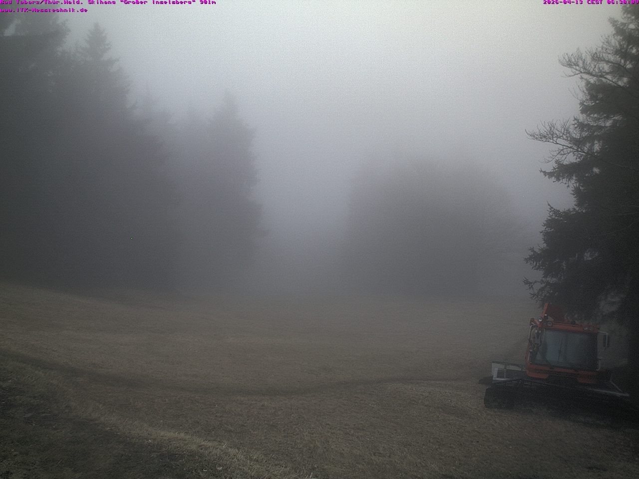 Archived image Webcam Großer Inselsberg, Thuringian Forest