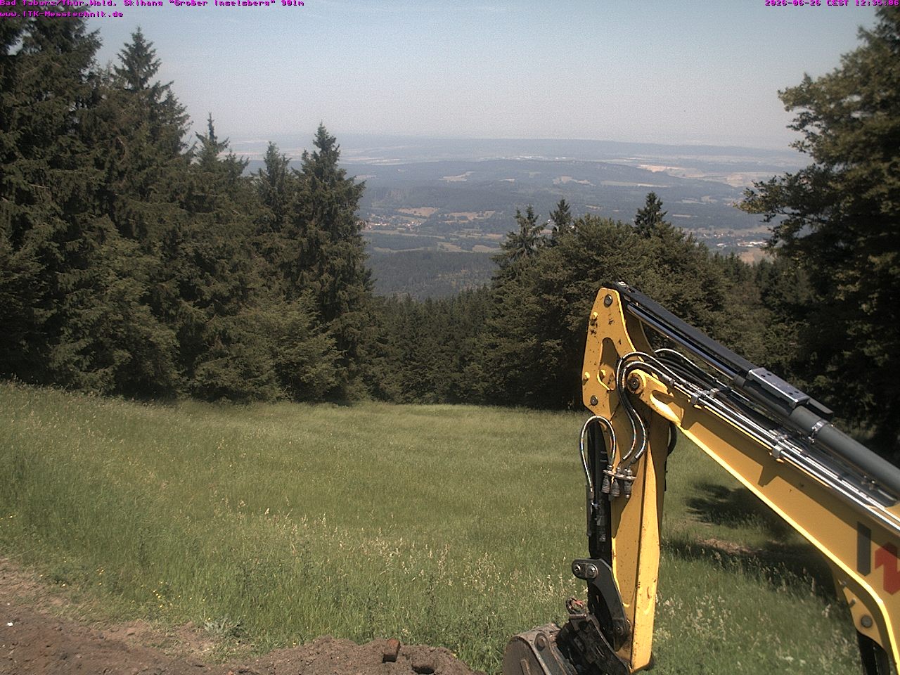 Archived image Webcam Großer Inselsberg, Thuringian Forest