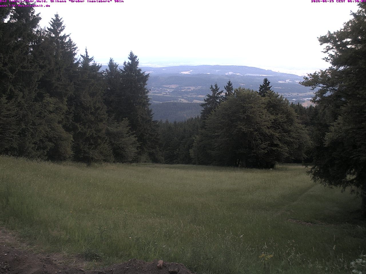 Archived image Webcam Großer Inselsberg, Thuringian Forest
