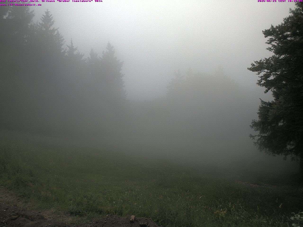 Archived image Webcam Großer Inselsberg, Thuringian Forest