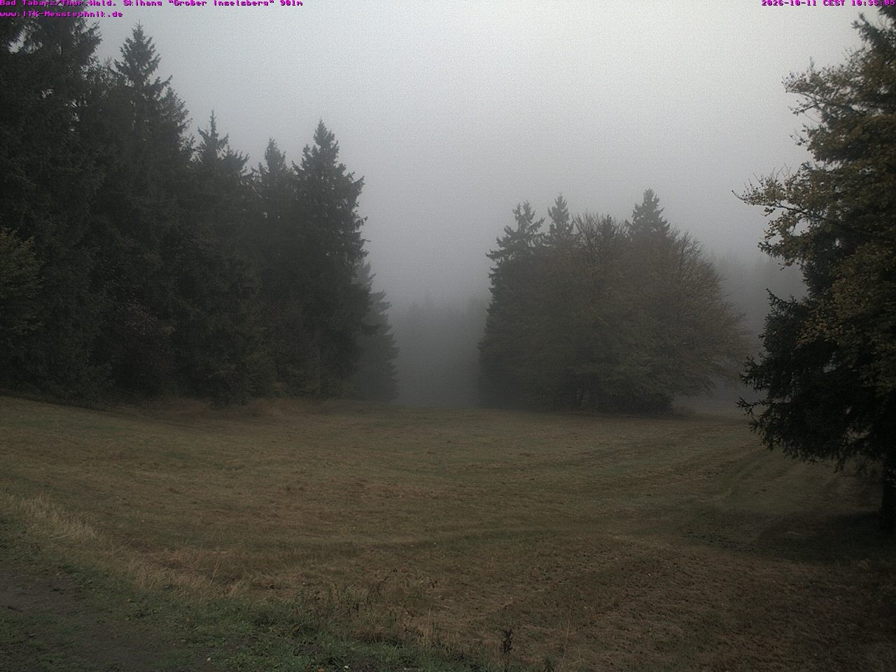 Archived image Webcam Großer Inselsberg, Thuringian Forest