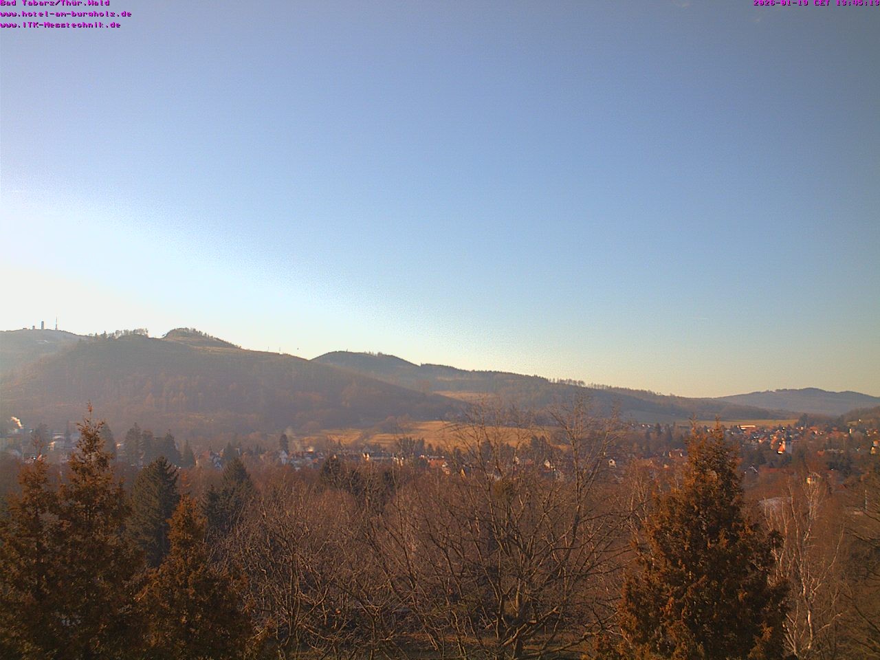 Archived image Webcam Thuringian Forest, Tabarz