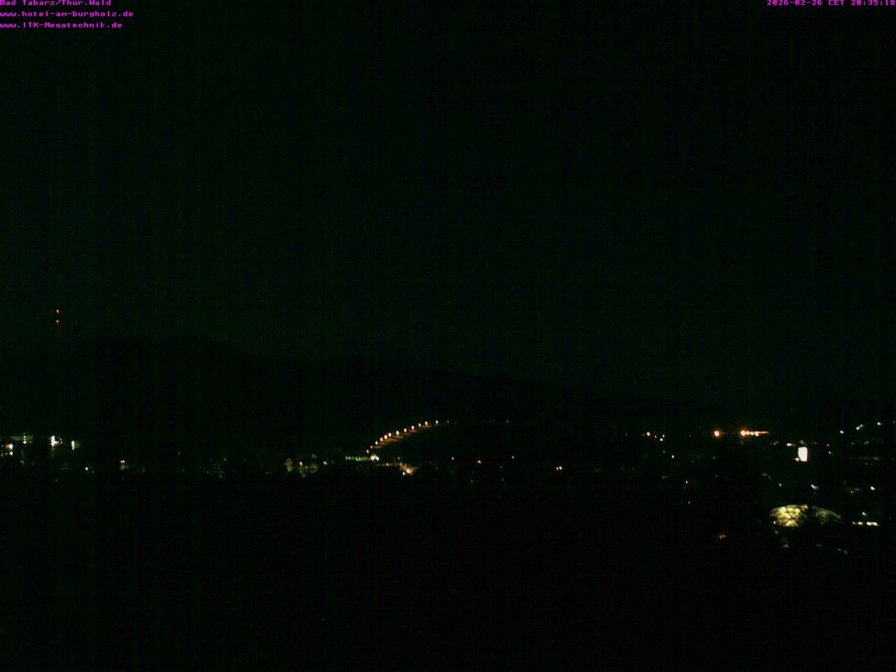 Archived image Webcam Thuringian Forest, Tabarz