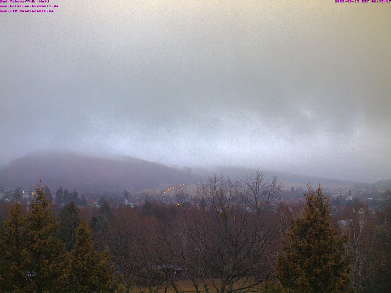 Archived image Webcam Thuringian Forest, Tabarz