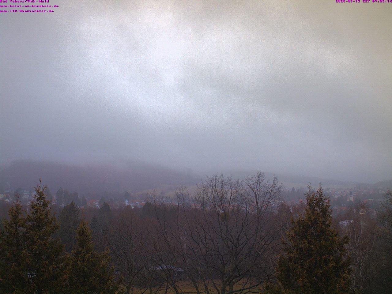 Archived image Webcam Thuringian Forest, Tabarz