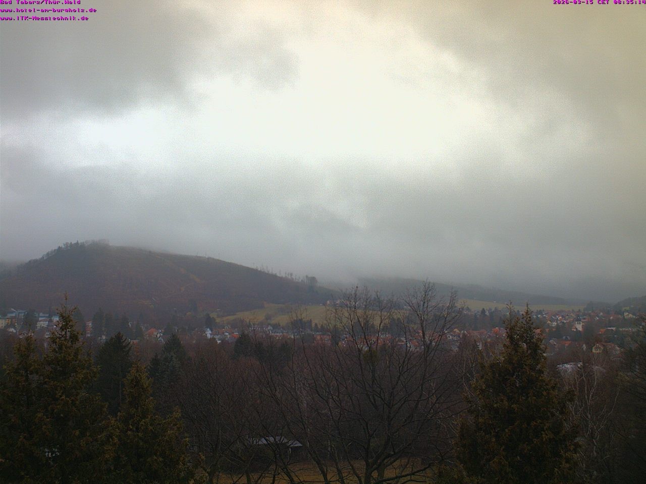 Archived image Webcam Thuringian Forest, Tabarz