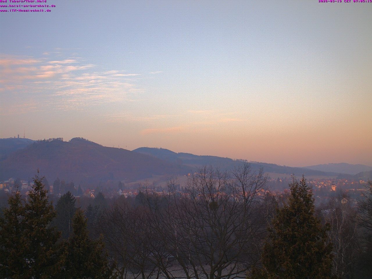 Archived image Webcam Thuringian Forest, Tabarz