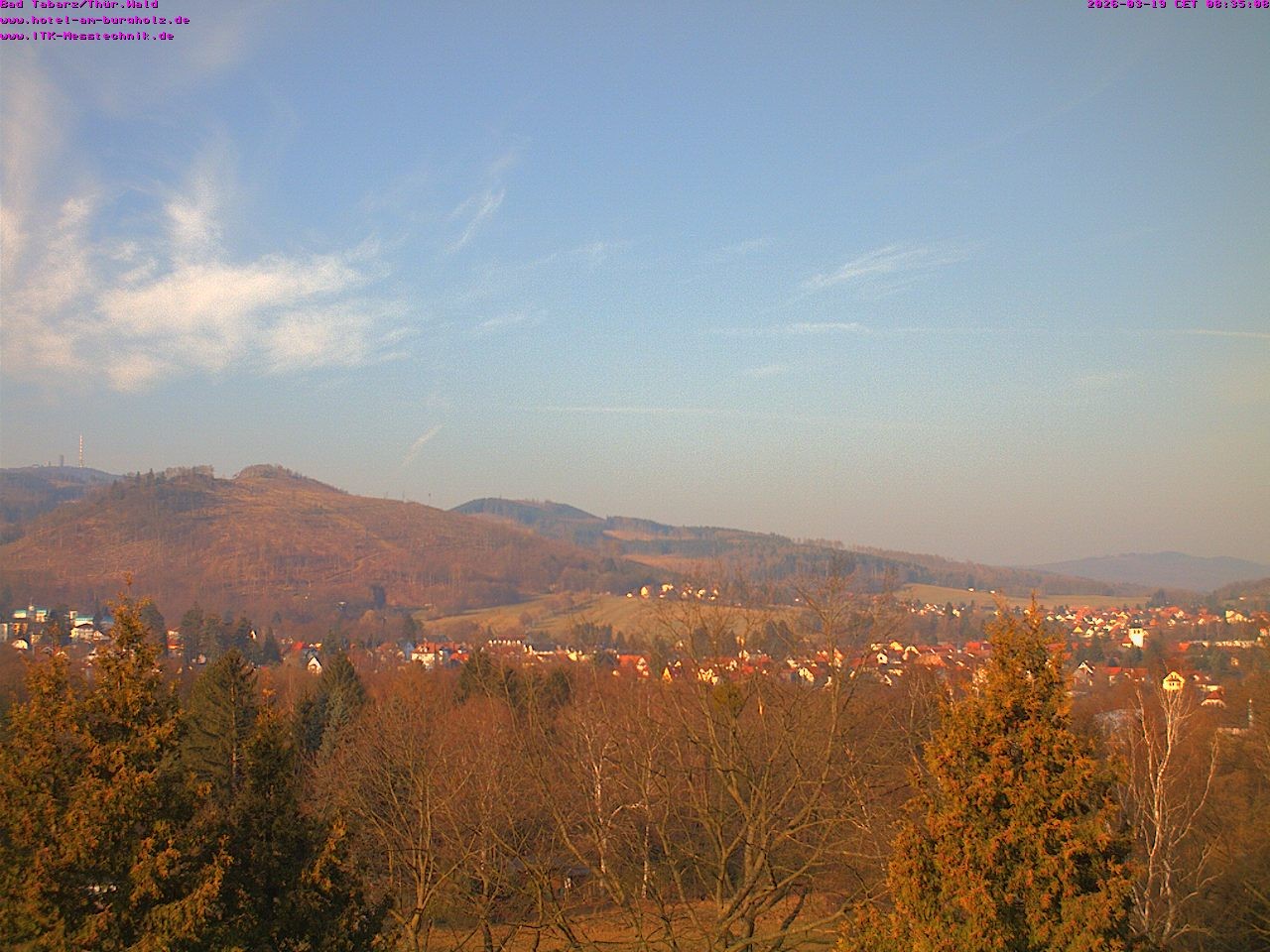 Archived image Webcam Thuringian Forest, Tabarz