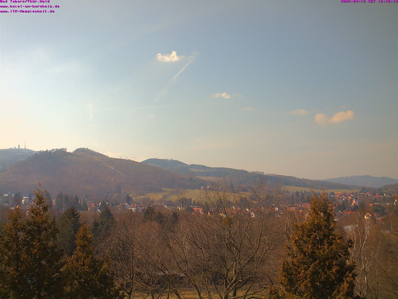 Archived image Webcam Thuringian Forest, Tabarz