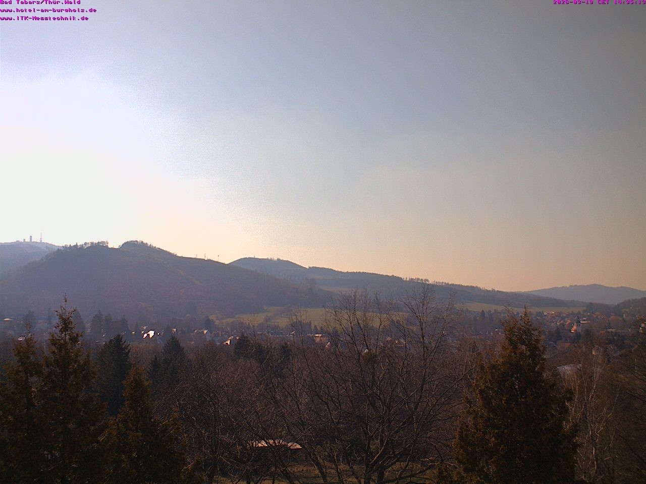 Archived image Webcam Thuringian Forest, Tabarz