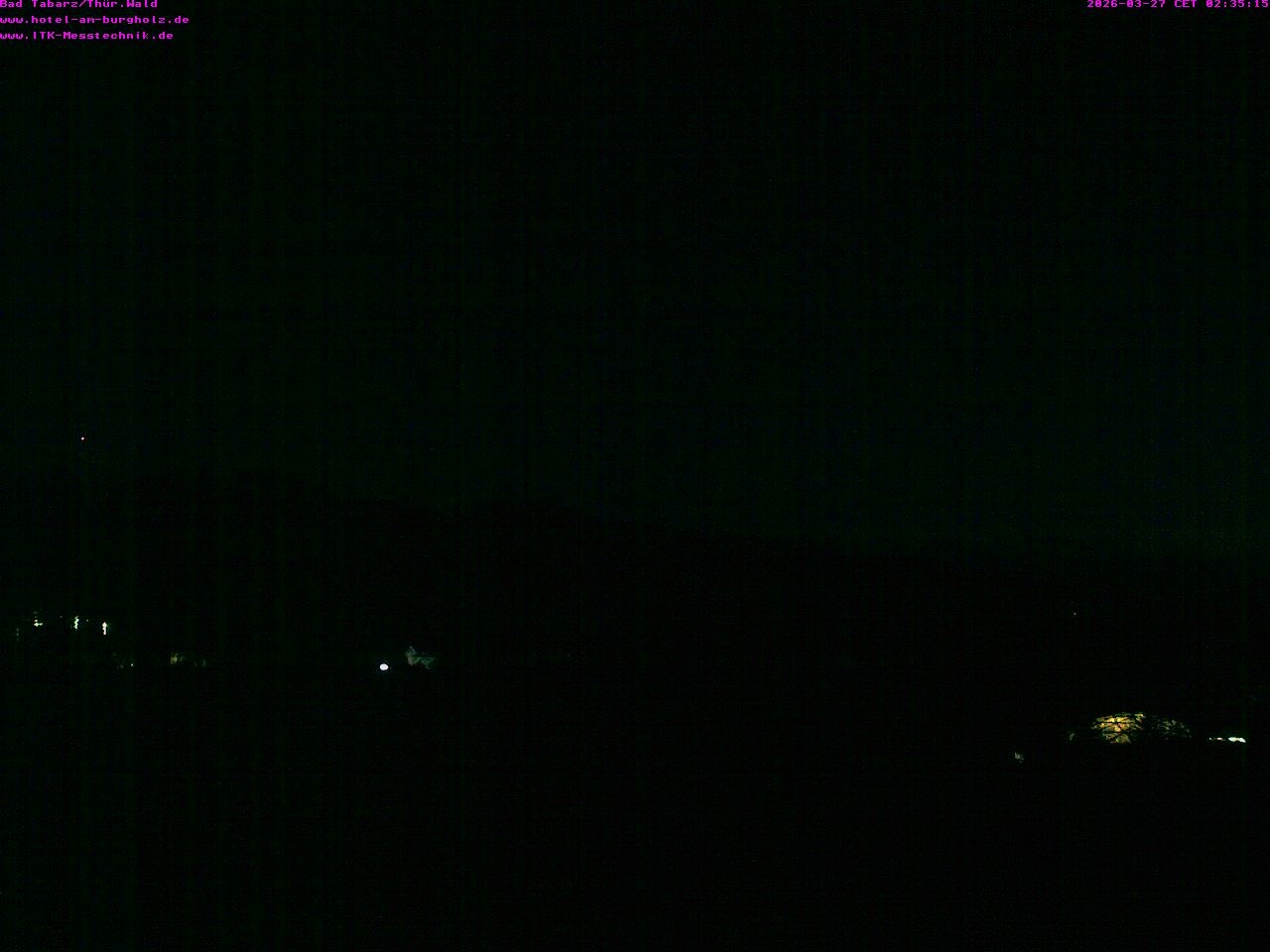 Archived image Webcam Thuringian Forest, Tabarz