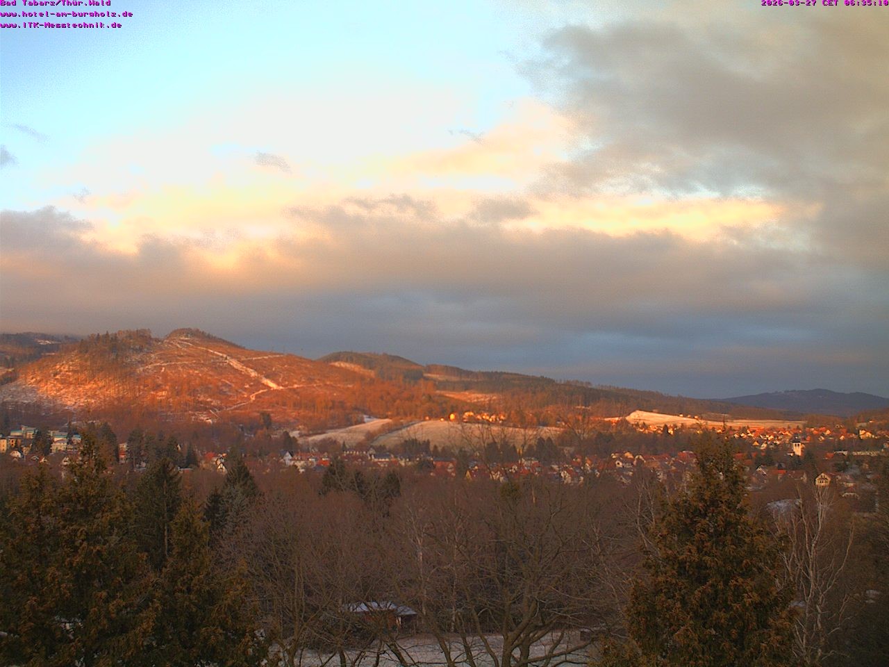 Archived image Webcam Thuringian Forest, Tabarz