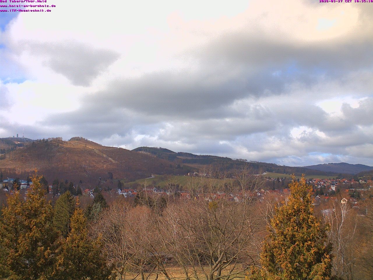 Archived image Webcam Thuringian Forest, Tabarz