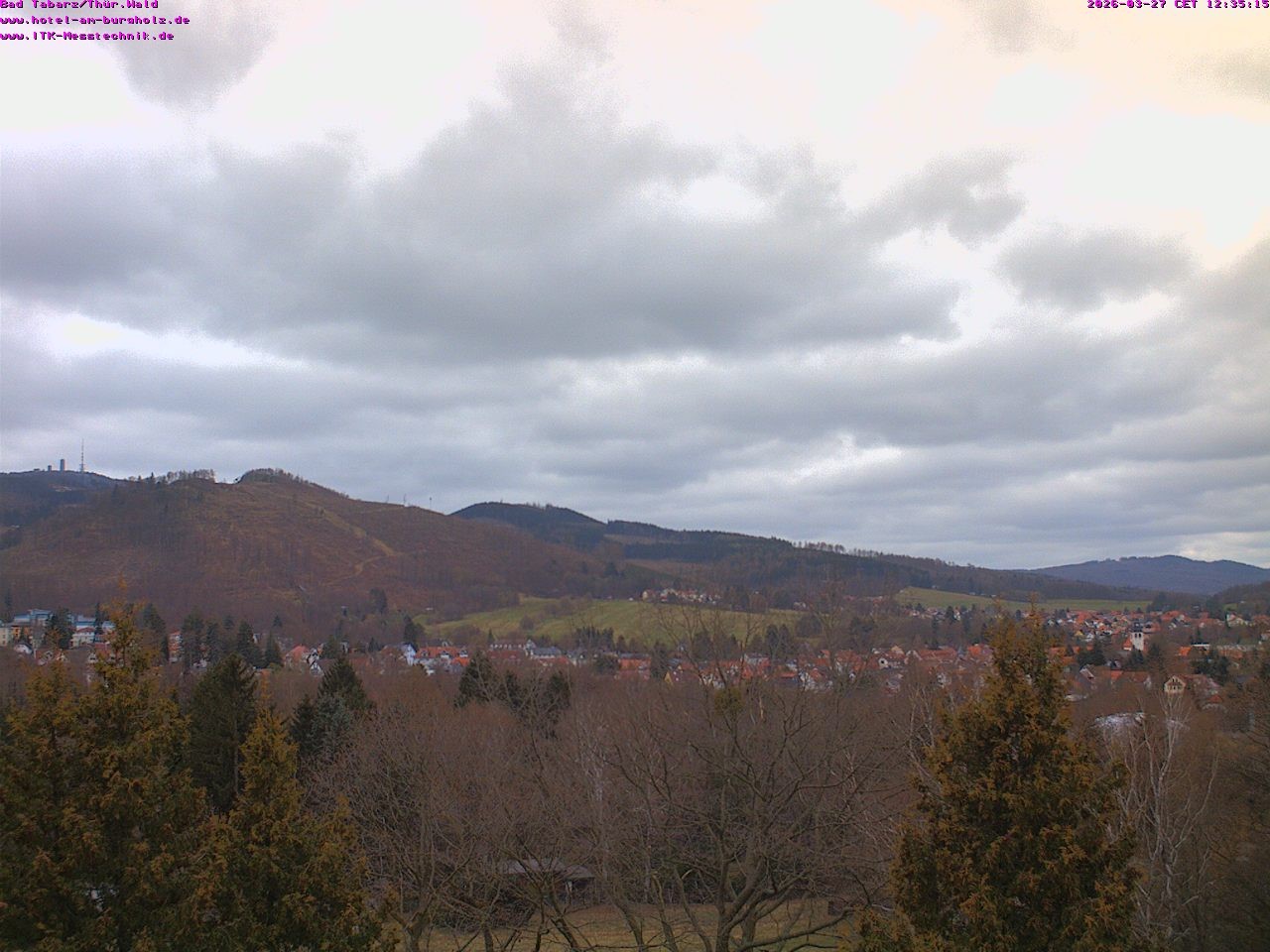 Archived image Webcam Thuringian Forest, Tabarz