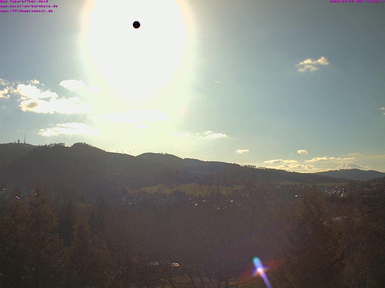 Archived image Webcam Thuringian Forest, Tabarz