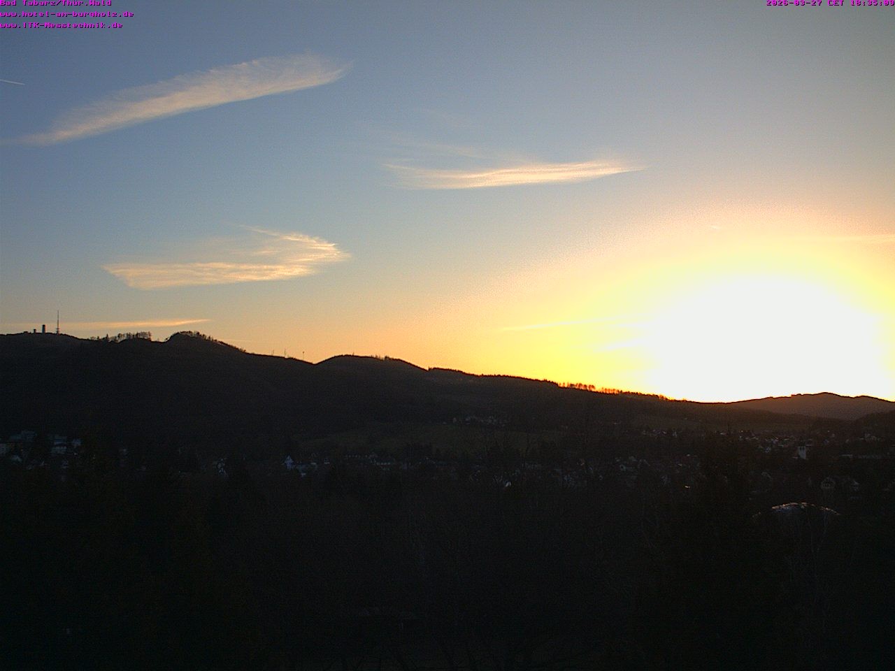Archived image Webcam Thuringian Forest, Tabarz