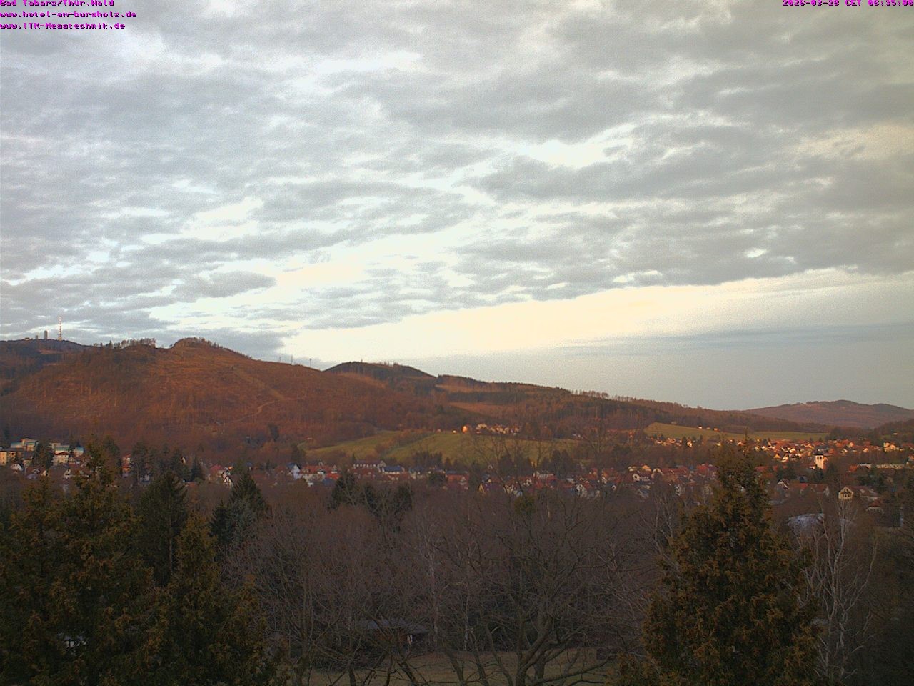 Archived image Webcam Thuringian Forest, Tabarz