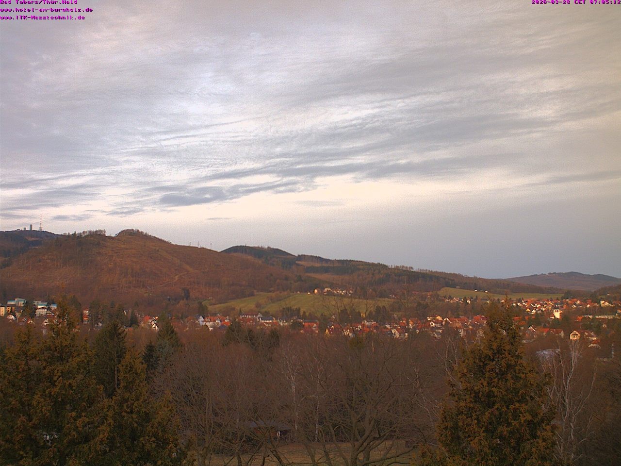 Archived image Webcam Thuringian Forest, Tabarz
