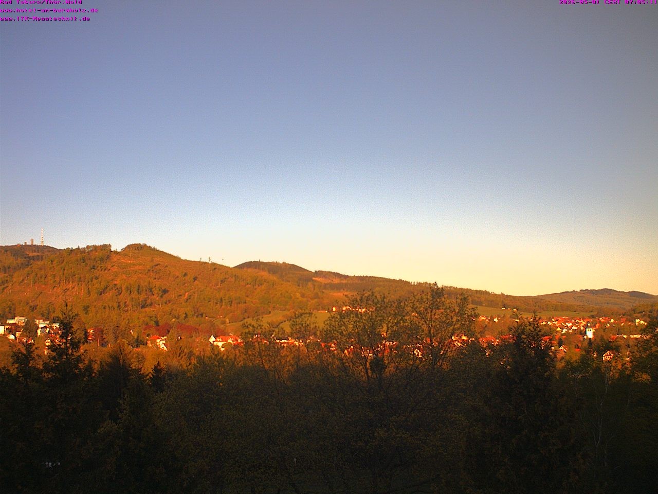 Archived image Webcam Thuringian Forest, Tabarz