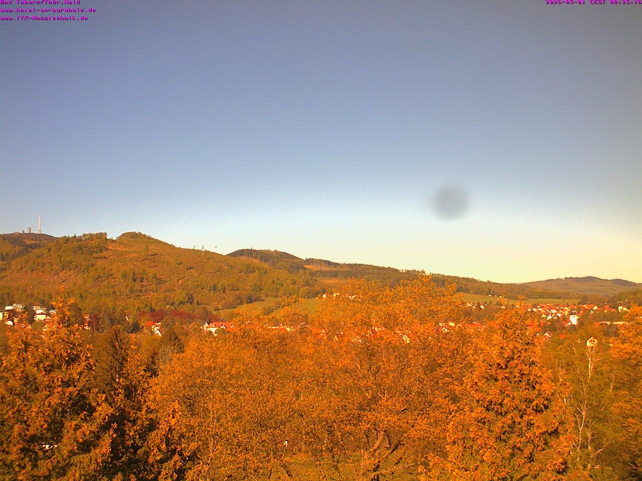 Archived image Webcam Thuringian Forest, Tabarz