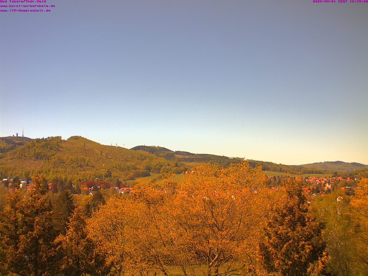 Archived image Webcam Thuringian Forest, Tabarz