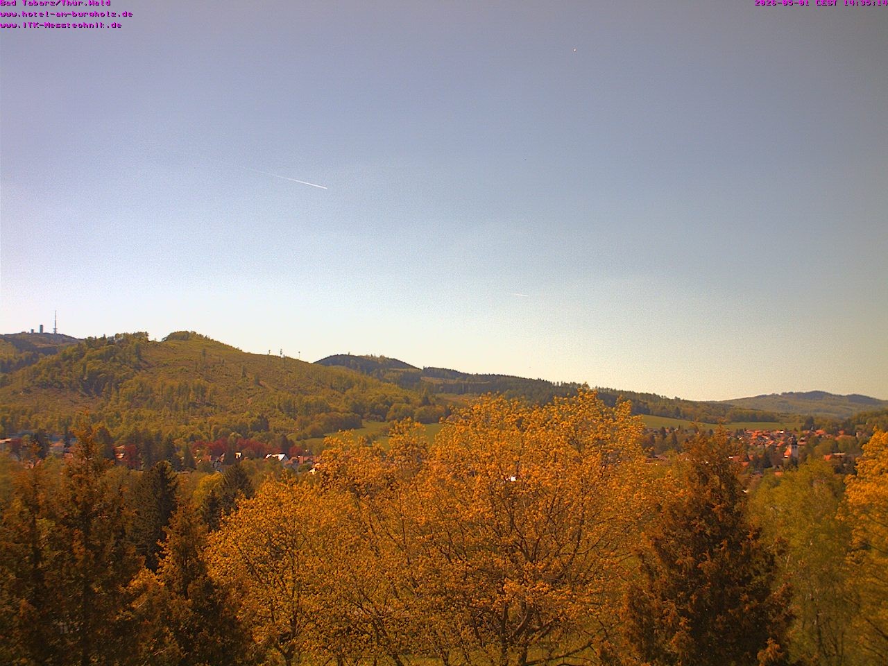 Archived image Webcam Thuringian Forest, Tabarz