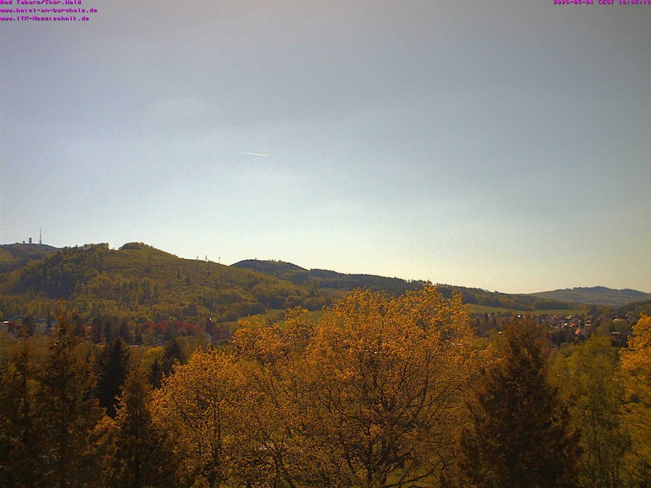 Archived image Webcam Thuringian Forest, Tabarz