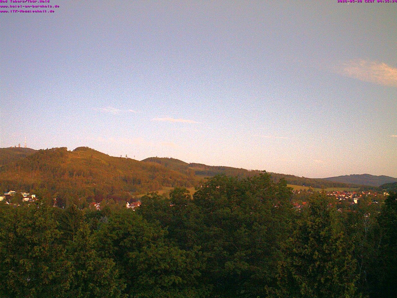 Archived image Webcam Thuringian Forest, Tabarz