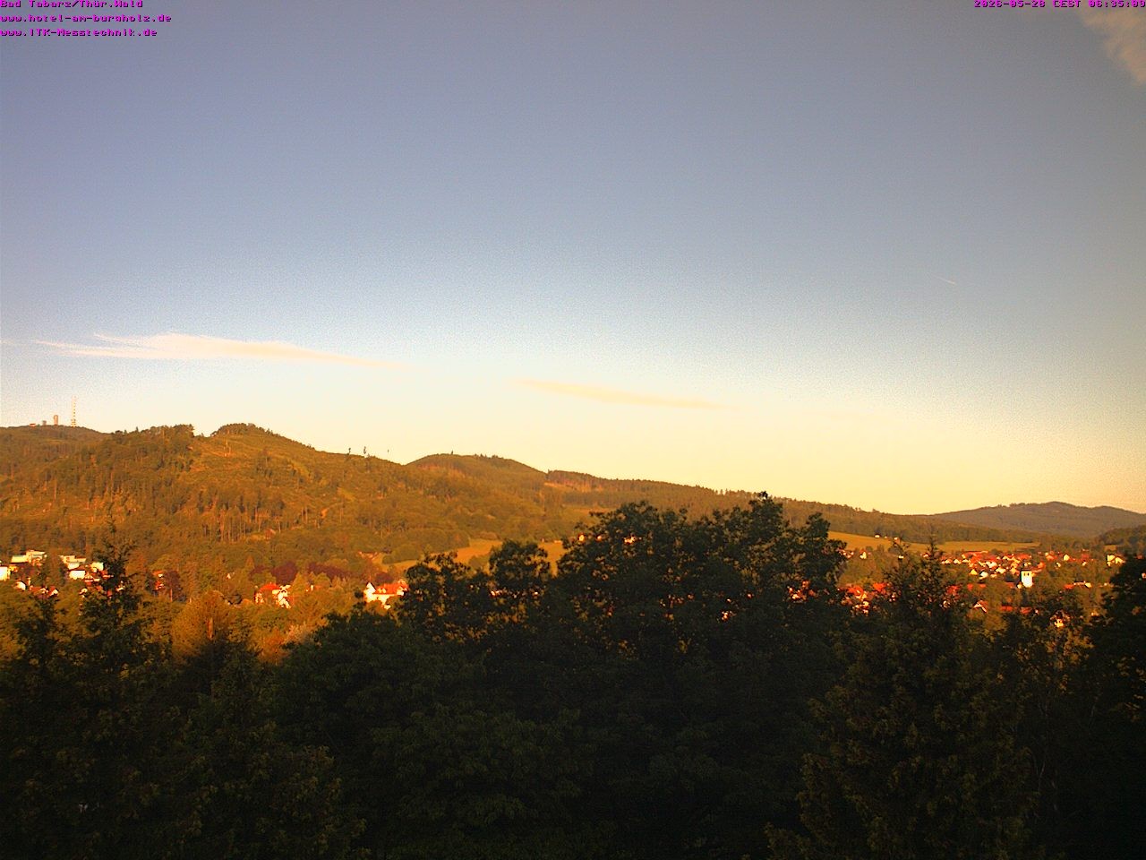 Archived image Webcam Thuringian Forest, Tabarz