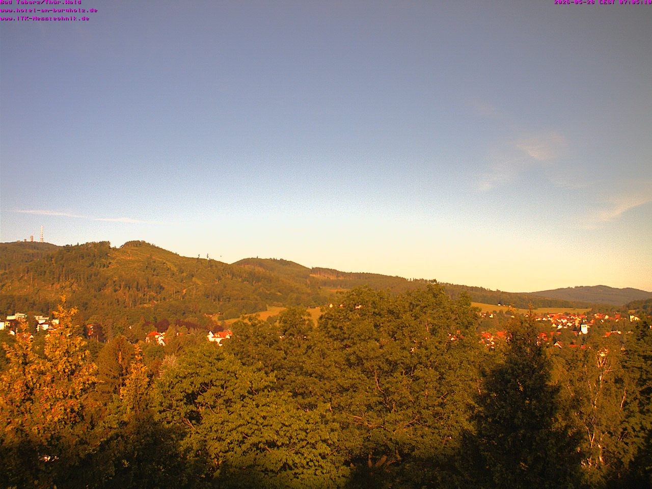 Archived image Webcam Thuringian Forest, Tabarz