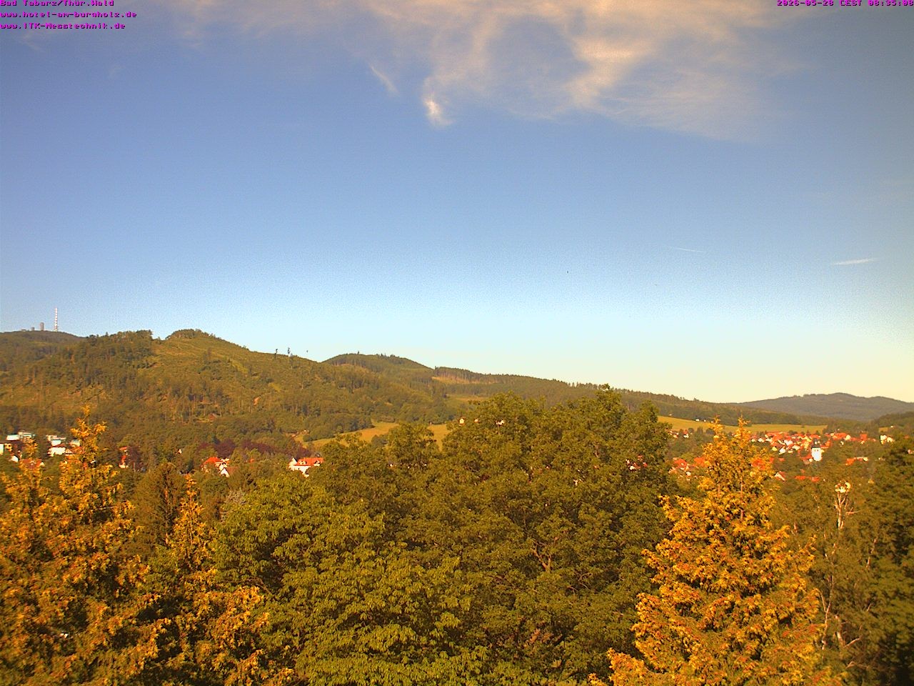 Archived image Webcam Thuringian Forest, Tabarz