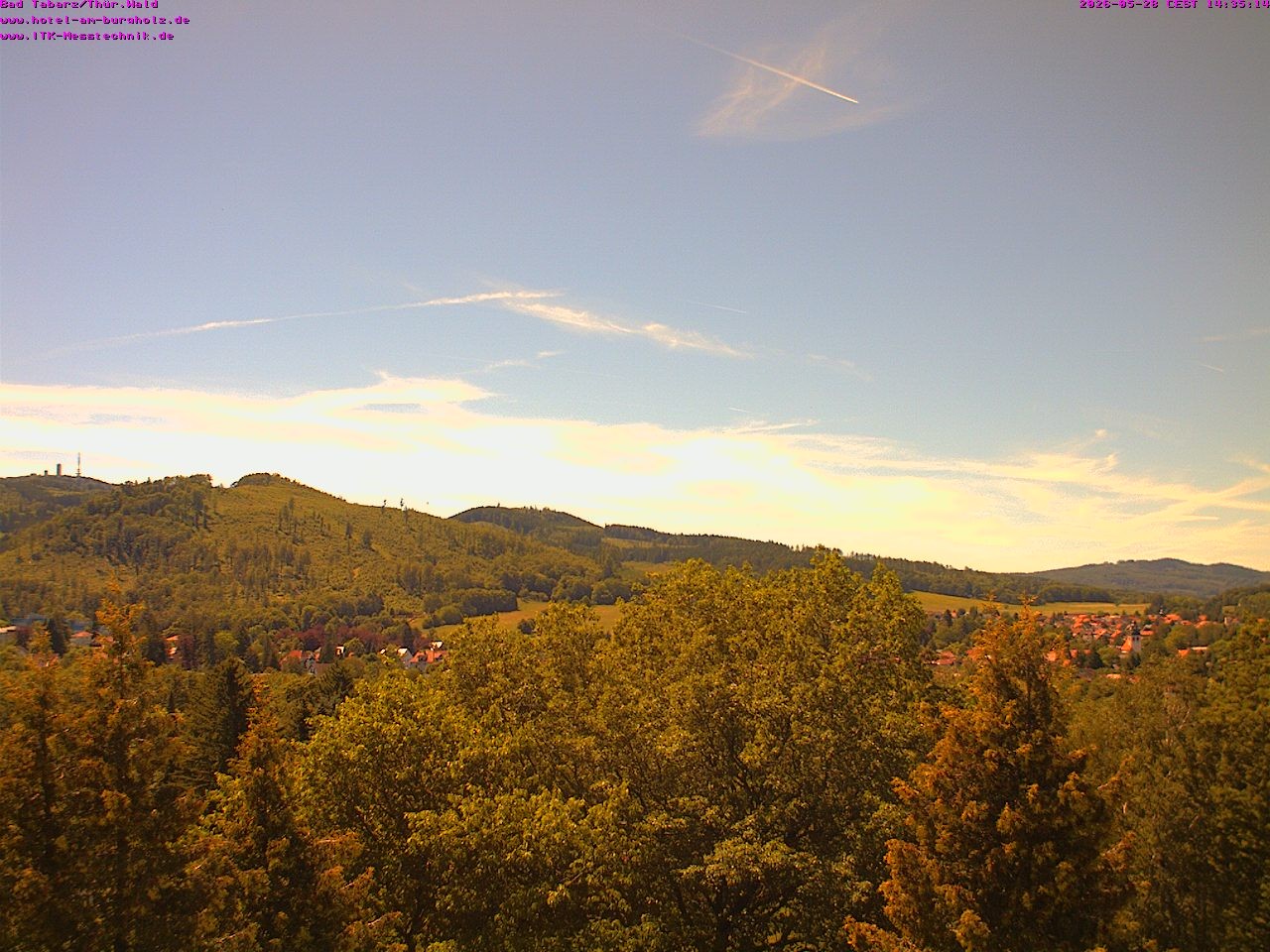 Archived image Webcam Thuringian Forest, Tabarz
