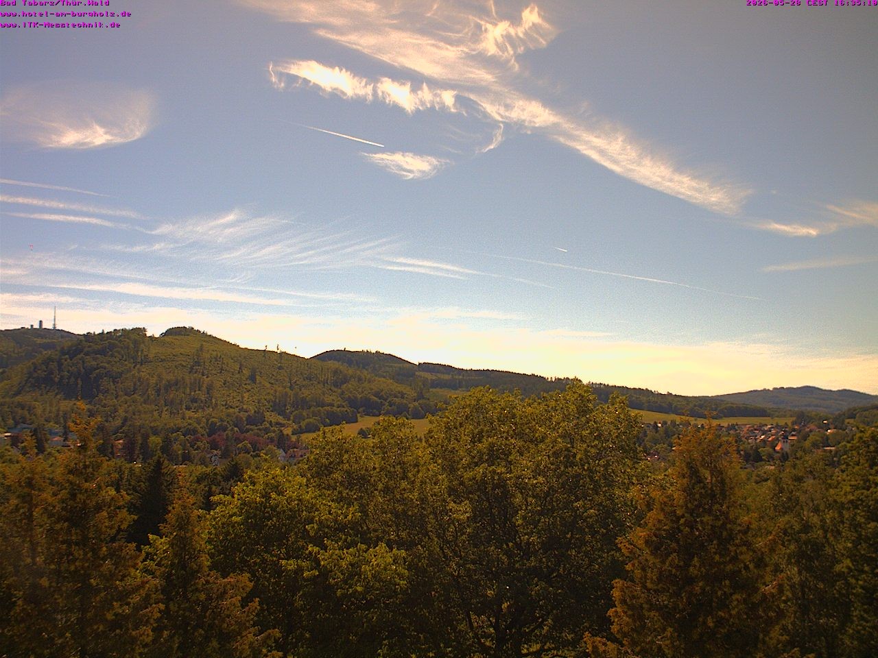 Archived image Webcam Thuringian Forest, Tabarz