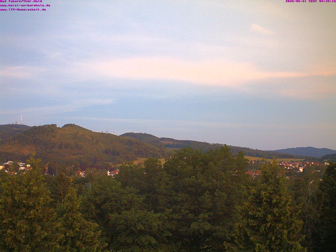 Archived image Webcam Thuringian Forest, Tabarz