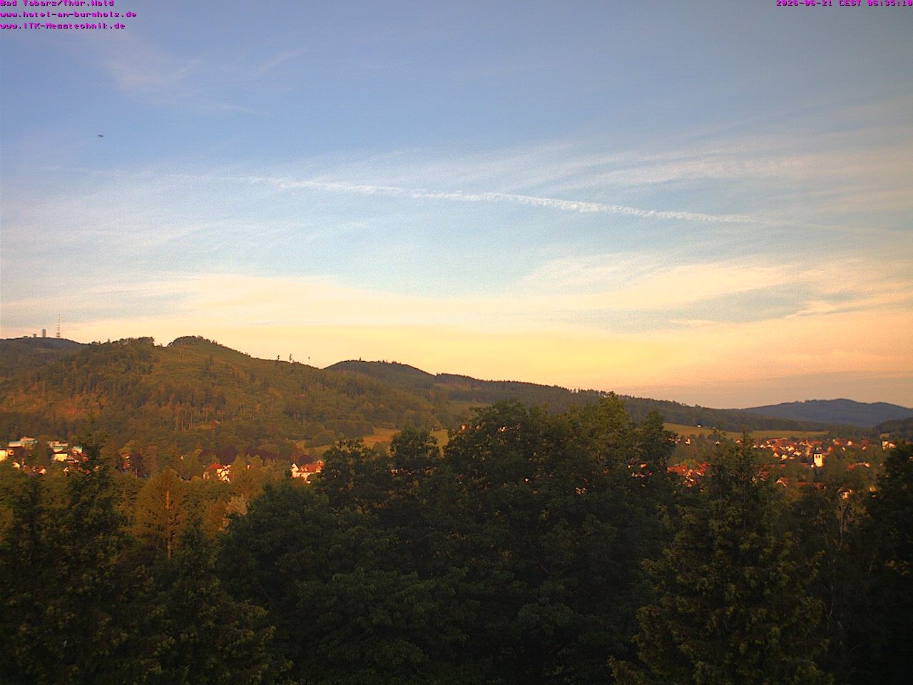 Archived image Webcam Thuringian Forest, Tabarz