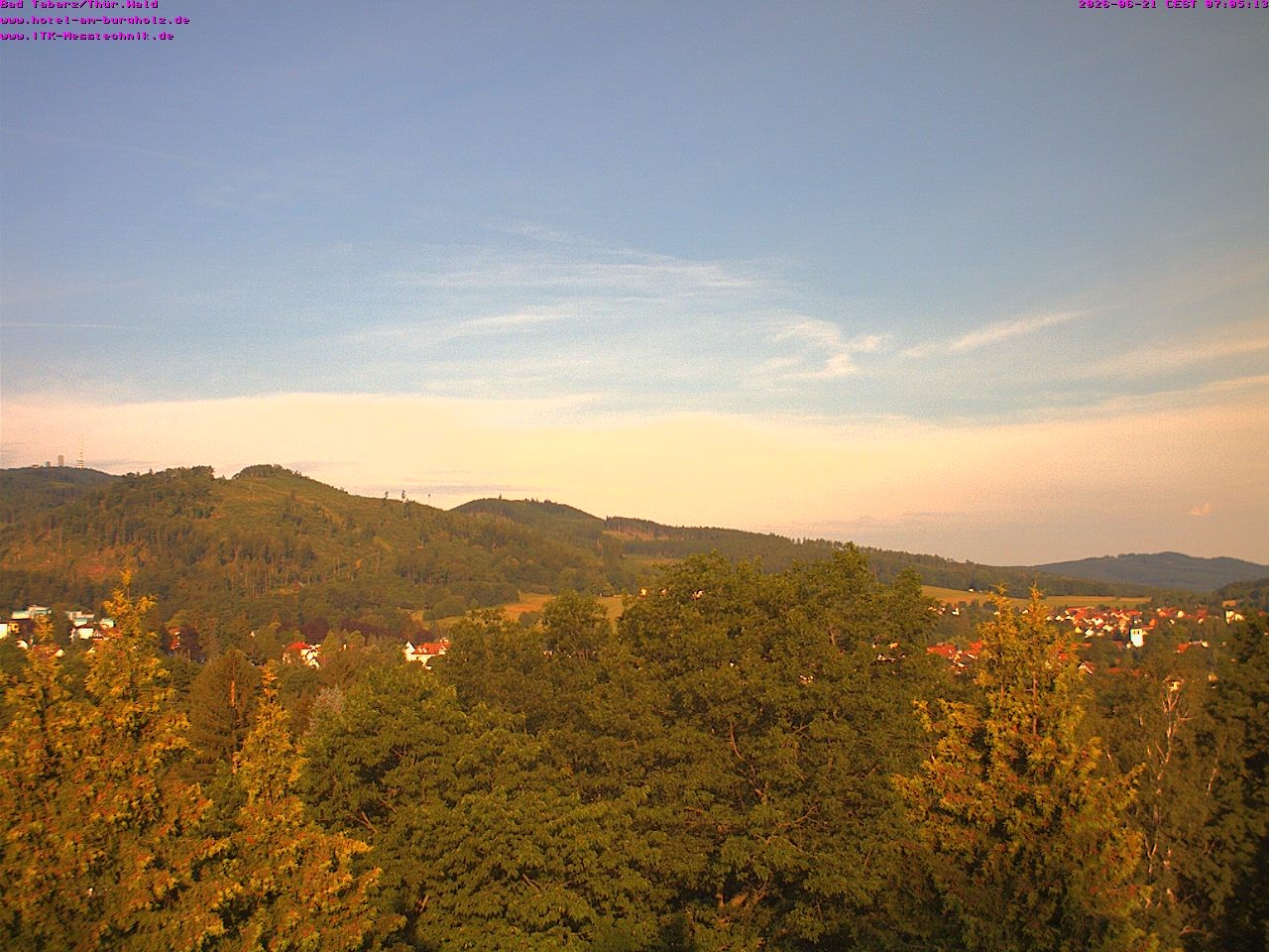 Archived image Webcam Thuringian Forest, Tabarz