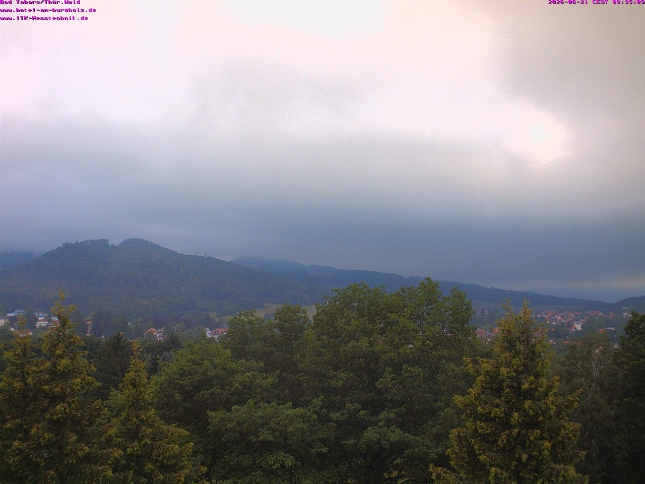 Archived image Webcam Thuringian Forest, Tabarz