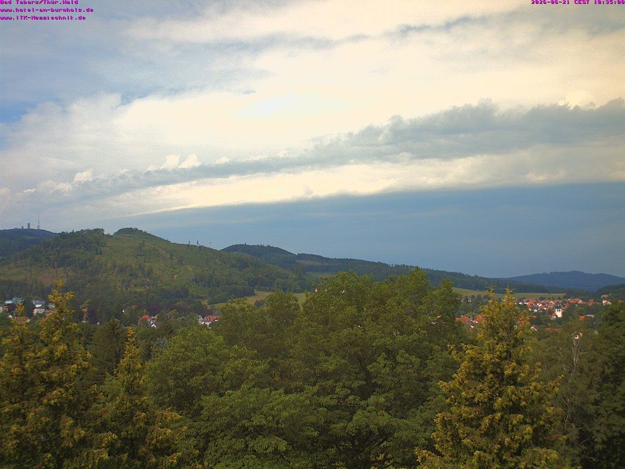 Archived image Webcam Thuringian Forest, Tabarz