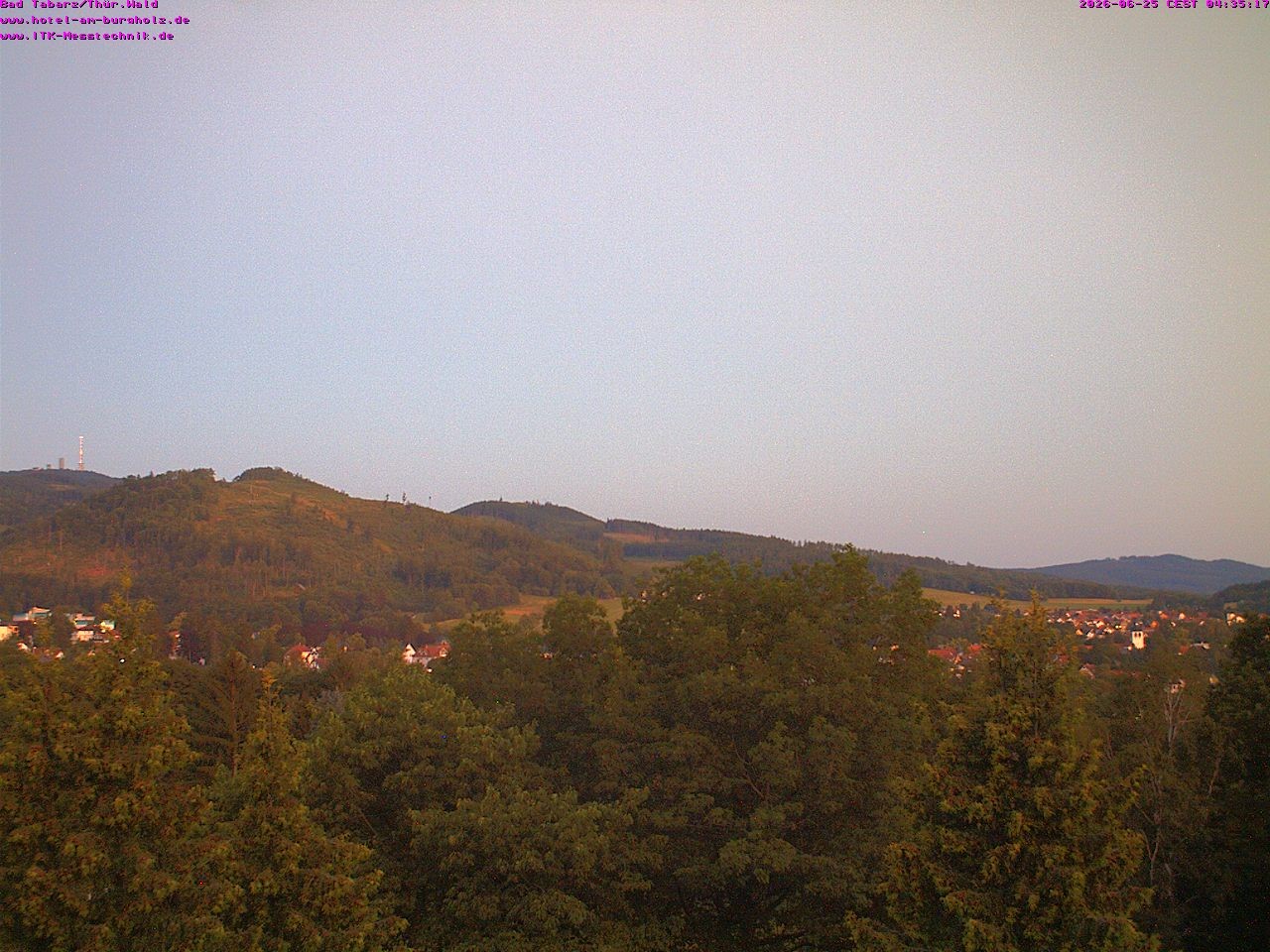 Archived image Webcam Thuringian Forest, Tabarz