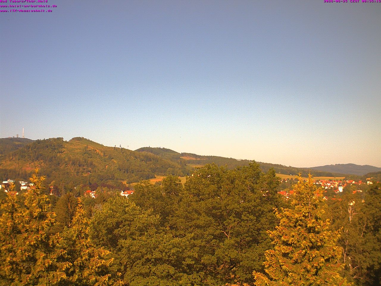Archived image Webcam Thuringian Forest, Tabarz